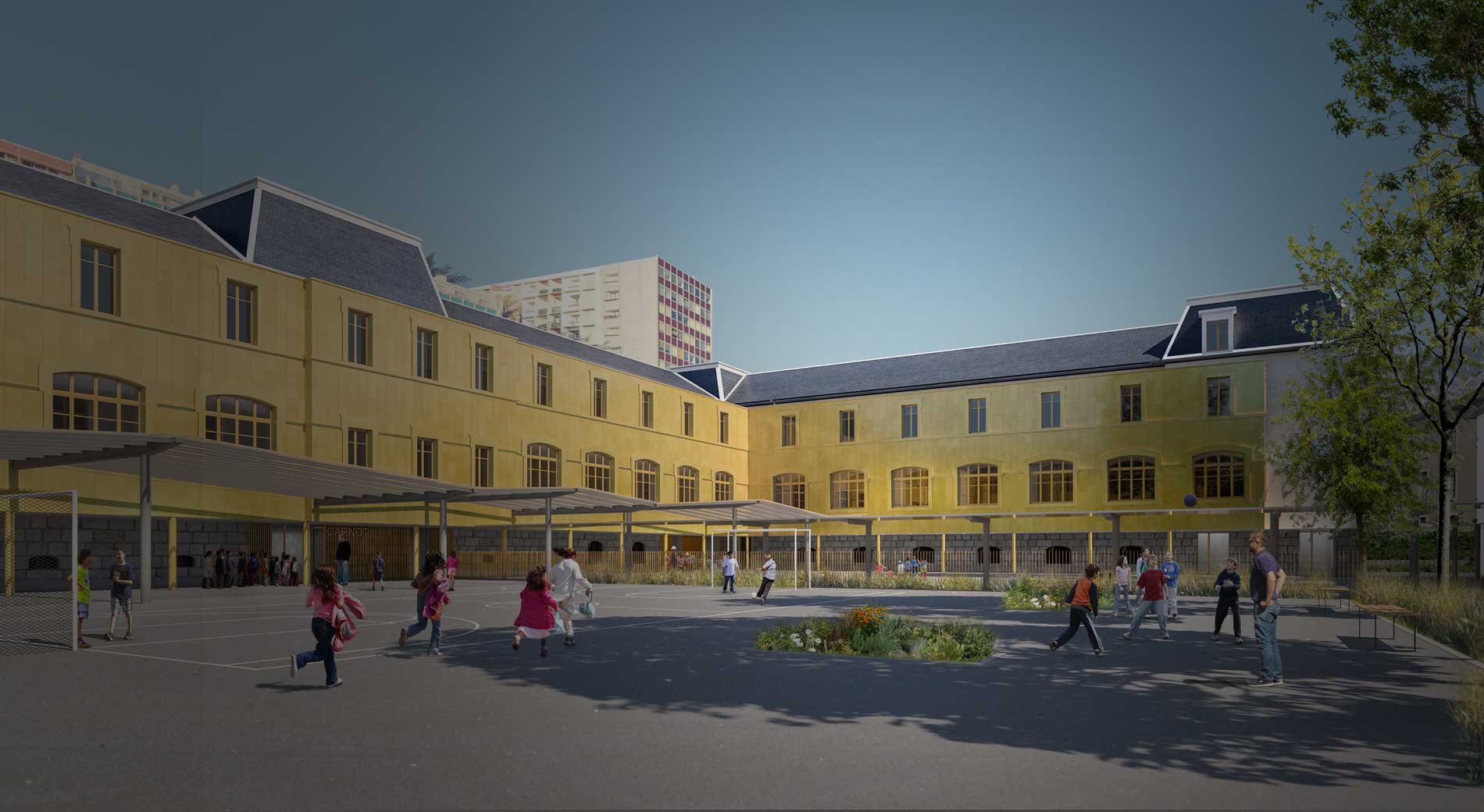 Projet d'architecture de l'école Carnot à Annecy